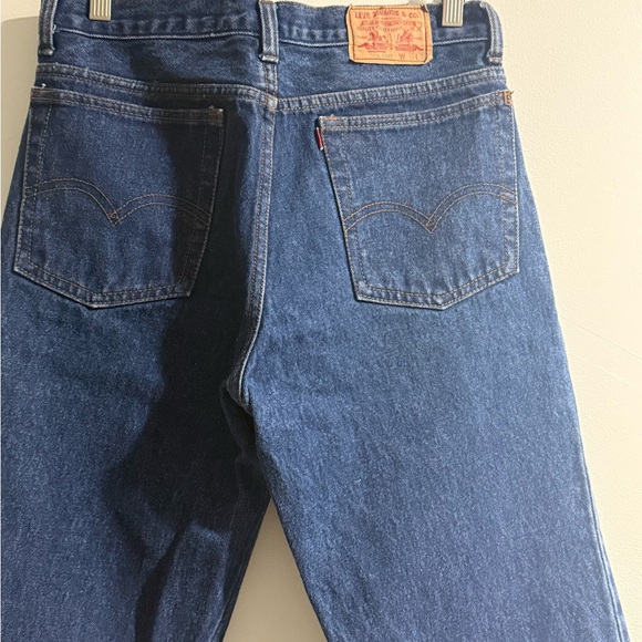Levi's Other - Vintage Bootleg Levi's Men's Dark Blue Straight-Leg Denim Jeans